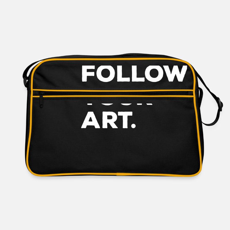 Suivez votre art - Sac Retro - noir/or