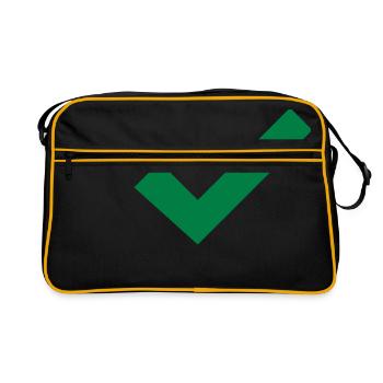 Crochet bonne idée cadeau vrai - Sac Retro - noir/or - Devant