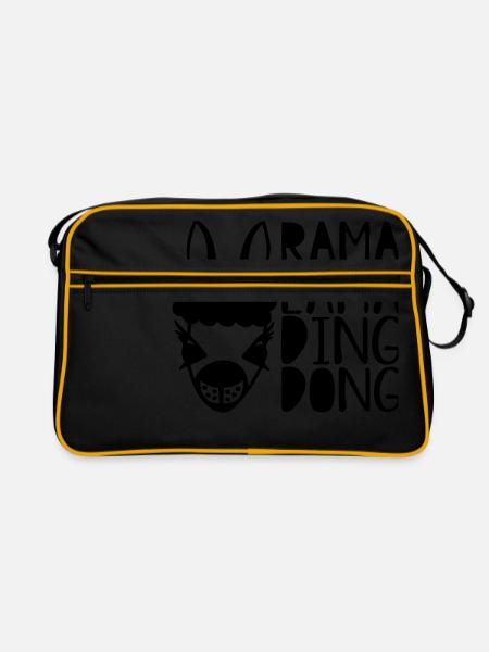rama lama ding dong - Retro Bag - black/gold - Front