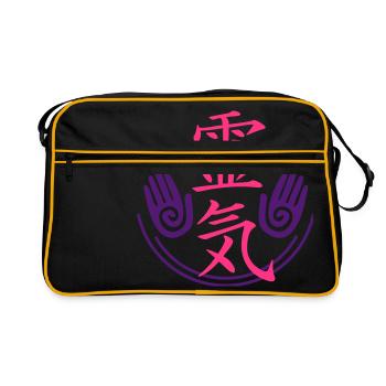 Reiki - Energy - Retro Bag - black/gold - Front