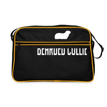BEARDED COLLIE dog - Retro Bag - black/gold - Front