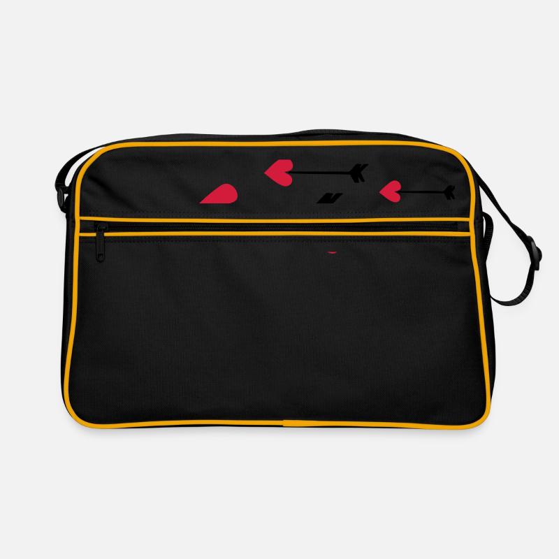 arrow heart love amor 802 Retro Tasche