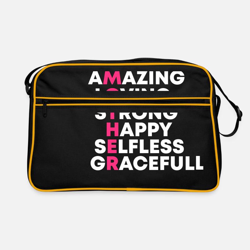 Mother's Day. Mutter. Mom. Mummy. Geschenk Retro Bag