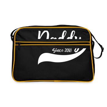 Daddy since 2018 - Retro Bag - black/gold - Front