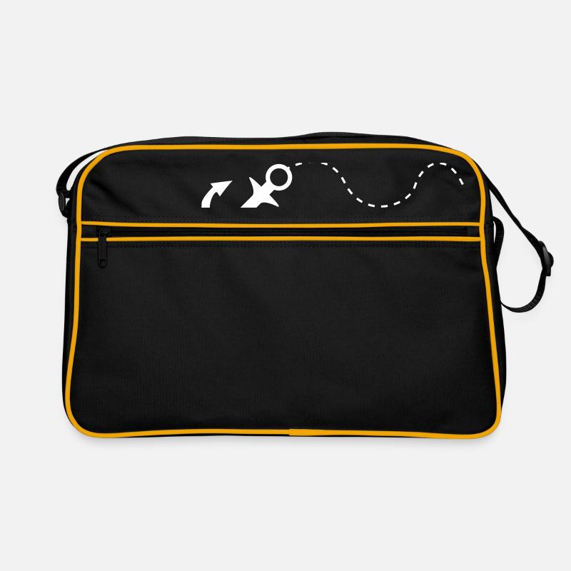 anker white - Retro Tasche - Schwarz/Gold