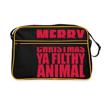Merry Christmas - Sac Retro - noir/or - Devant