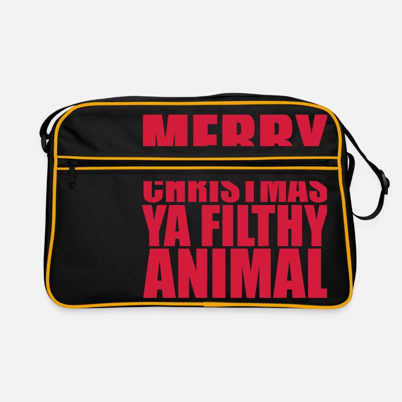 Merry Christmas - Retro Bag - black/gold