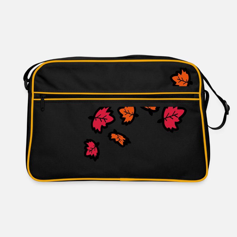 Feuilles d'érable automne Sac Retro