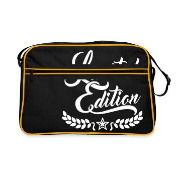 Limited Edition - Retro Tasche - Schwarz/Gold - Vorne