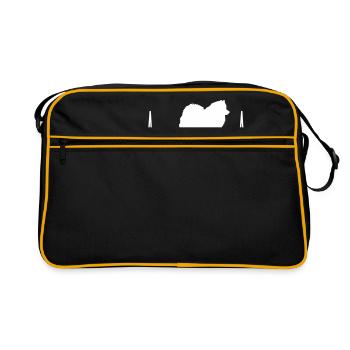 GERMAN SPITZ heartbeat heartbeat - Retro Bag - black/gold - Front