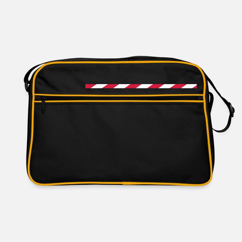 bande de verrouillage - Sac Retro - noir/or