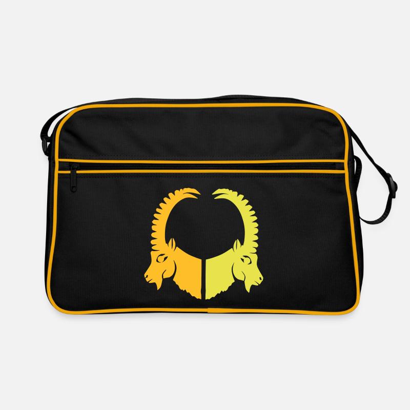 Steinbock Tier Sternzeichen Retro Tasche