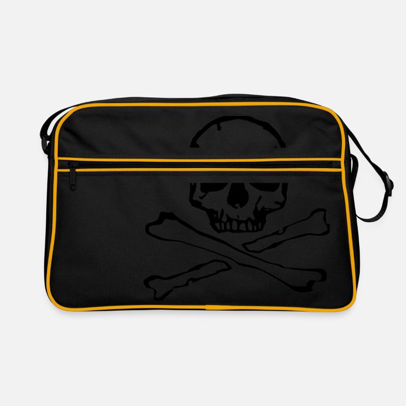 Skull Skull Bones Tattoo Style Retro Bag