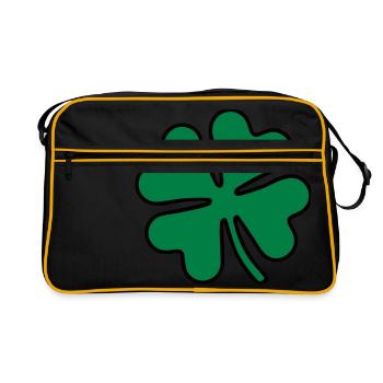 Cloverleaf - Shamrock - Retro Bag - black/gold - Front