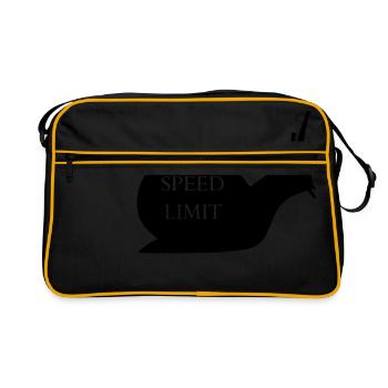 Snail funny - Retro Bag - black/gold - Front