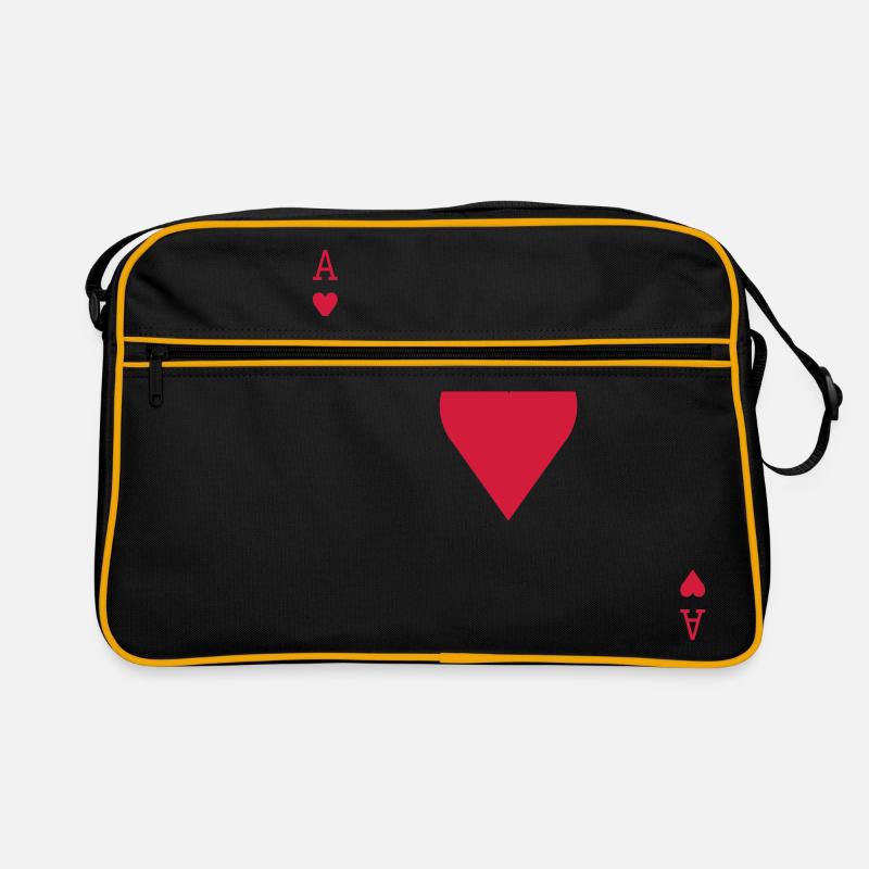 Herz Ass Retro Tasche