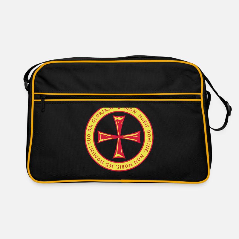 Non Nobis Domine Croix de Templar disant 2c latine Sac Retro