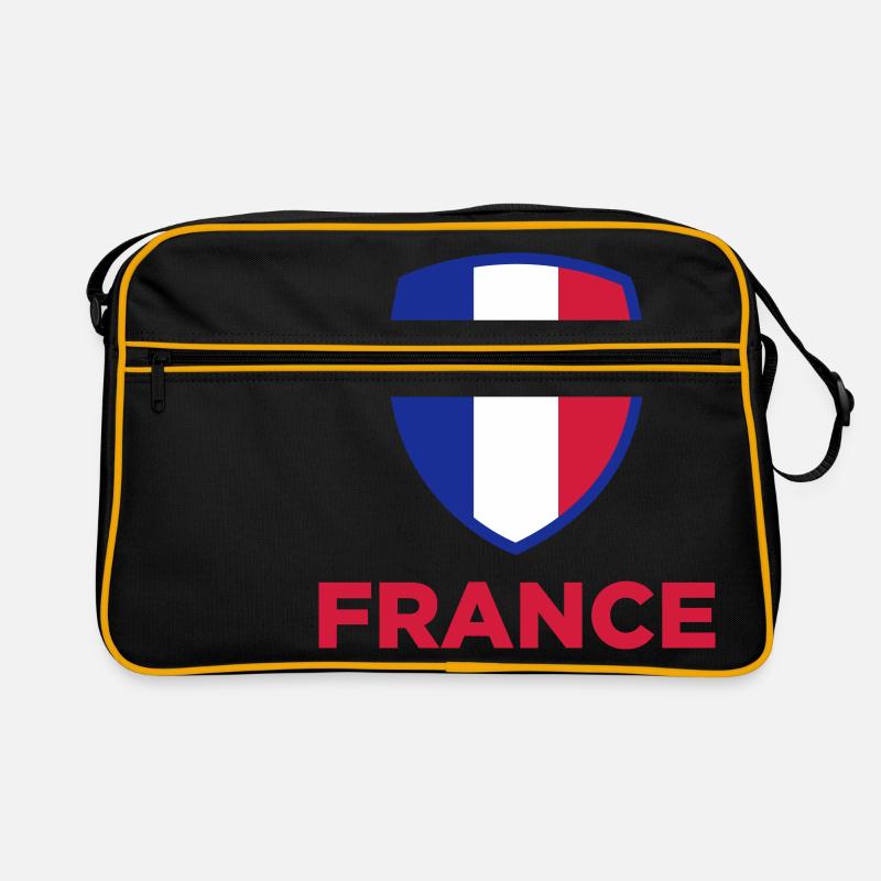 Nationalflagge von Frankfreich Retro Tasche