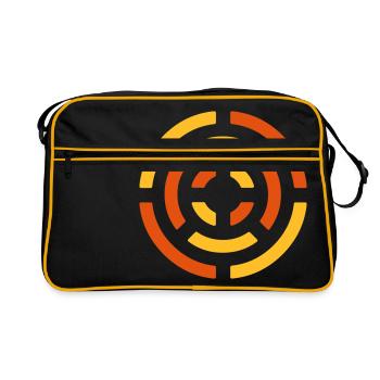 cercle signe - Sac Retro - noir/or - Devant