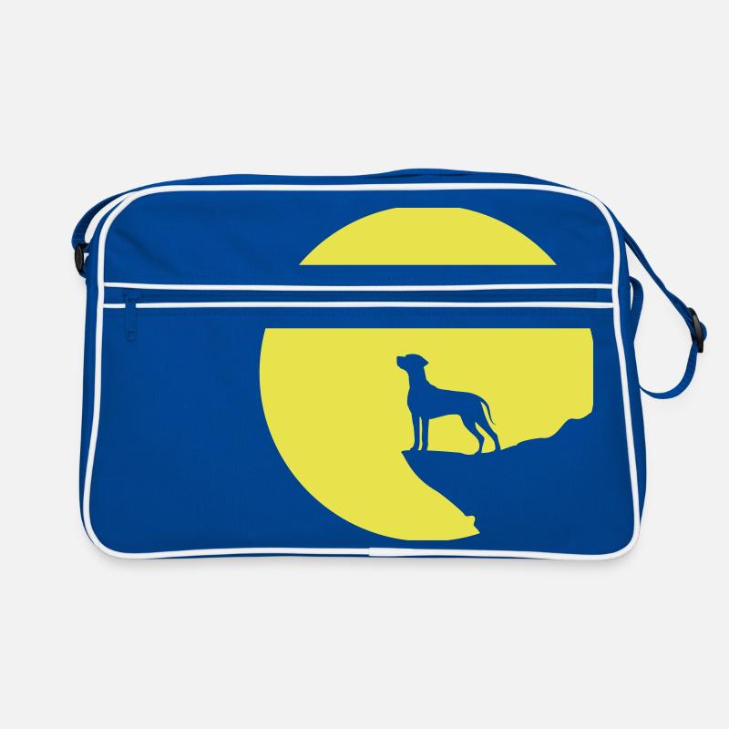 Rhodesian Ridgeback Rising Sun Retro Tasche