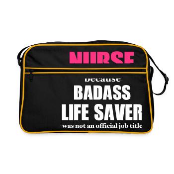 Nurse Badass LifeSaver - Sac Retro - noir/or - Devant