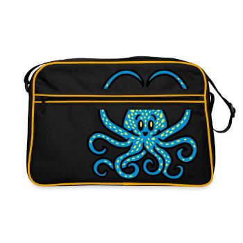 Coeur Squid 3 - Sac Retro - noir/or - Devant