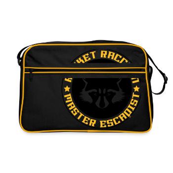 Rocket raccoon logo full - Retro Bag - black/gold - Front