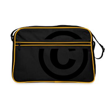 the copyright symbol - Retro Bag - black/gold - Front