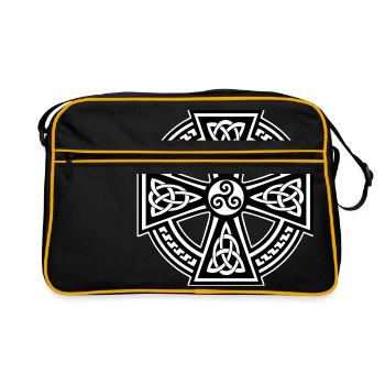 Breizh Celtic Cross - Sac Retro - noir/or - Devant