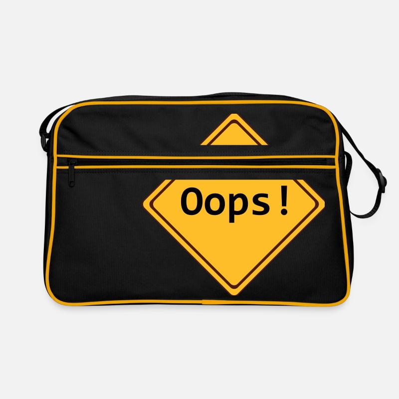 erreur, oups!, adaptable Sac Retro