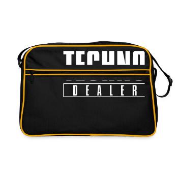 Techno dealer - Retro Bag - black/gold - Front