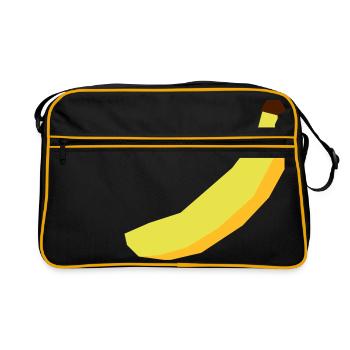 Vecteur de la banane - Sac Retro - noir/or - Devant
