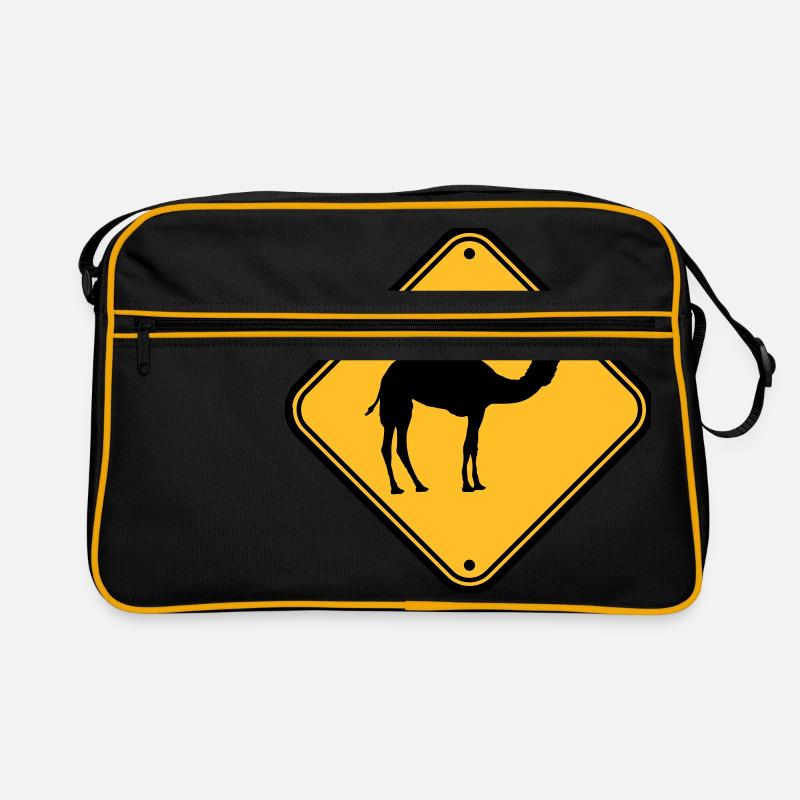 Avertissement de danger de bouclier prudence Attention est venu Sac Retro