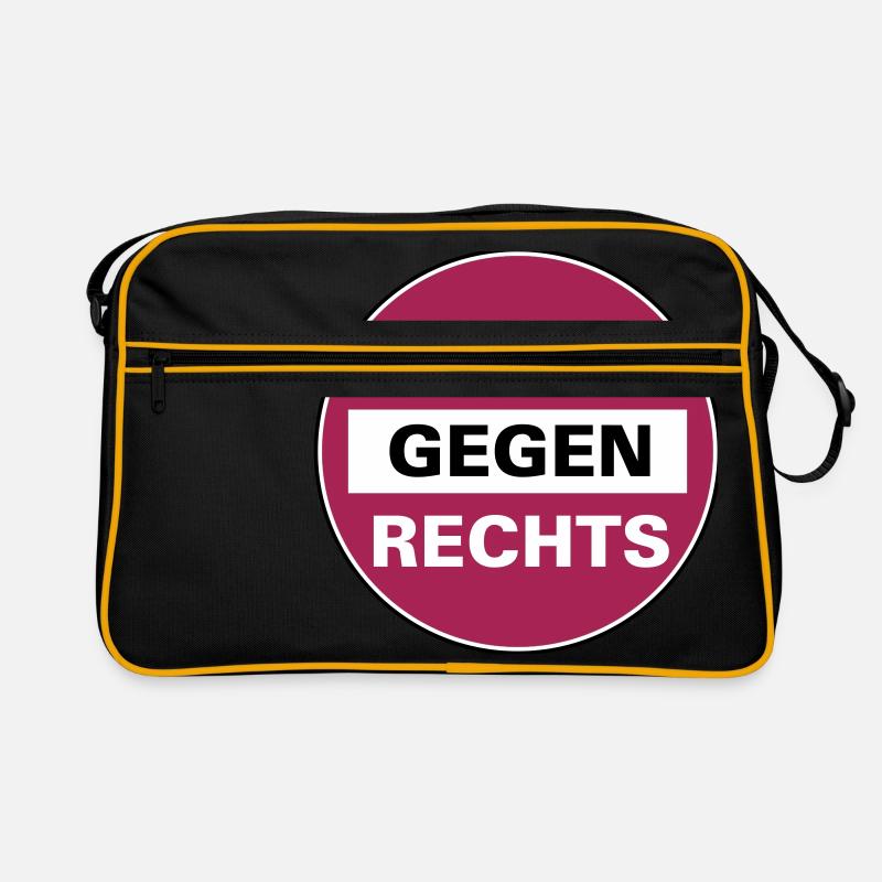 Omas gegen Rechts Schild Retro Tasche