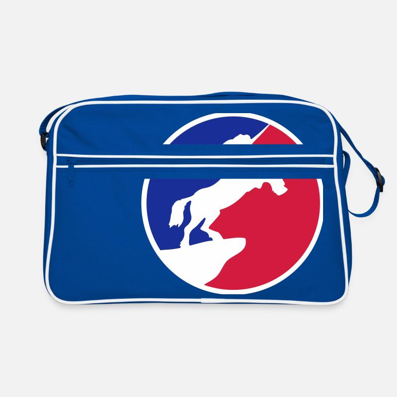 sport red blue logo cool silhouette night cliff m Retro Bag