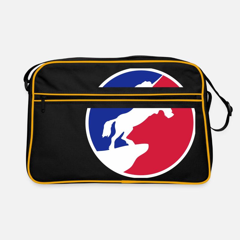 sport red blue logo cool silhouette night cliff m Retro Bag