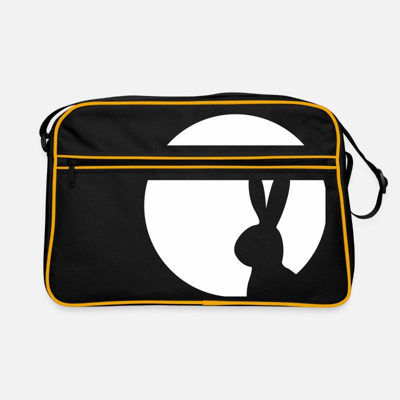 Moony Rabbit in the Moon Rabbit Bunny Retro Bag