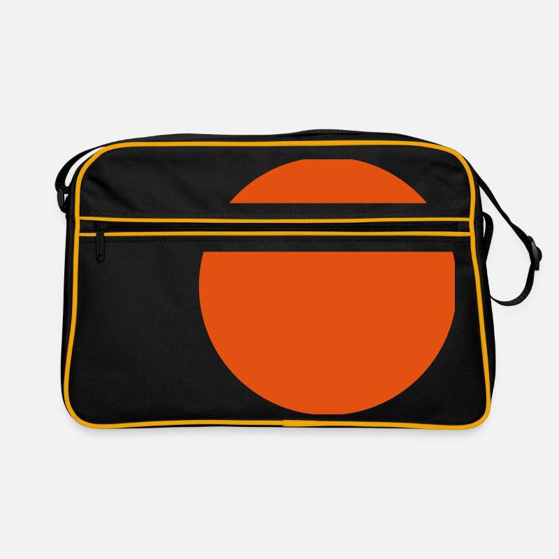 Roter Punkt Retro Tasche