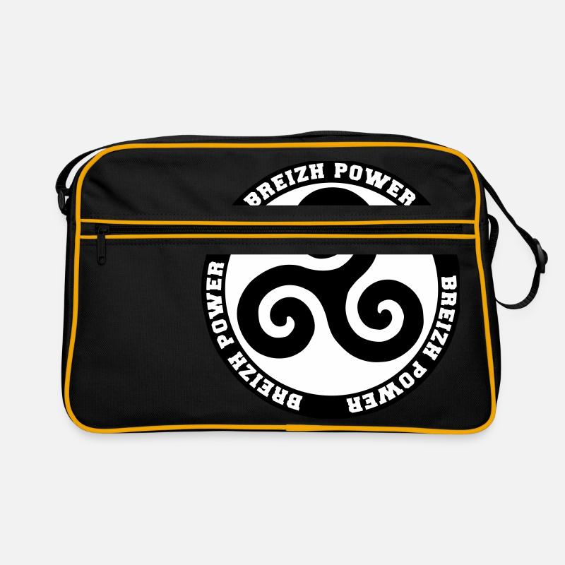 Triskele Breizh power Bretagne - Sac Retro - noir/or