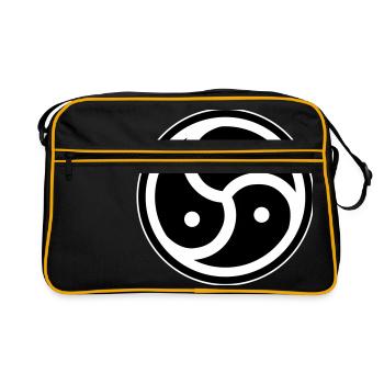 Triskele - Man Woman BDSM Lover Gift - Retro Bag - black/gold - Front