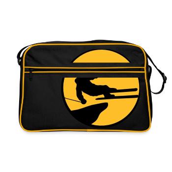 sauter sauter cascade astuce falaise haute fli - Sac Retro - noir/or - Devant