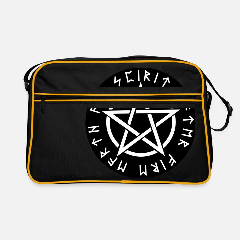 Pentagramm Rune Elemente Symbol Retro Tasche