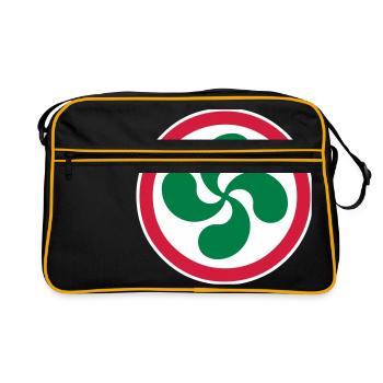 croix basque - lauburu 43 - Sac Retro - noir/or - Devant