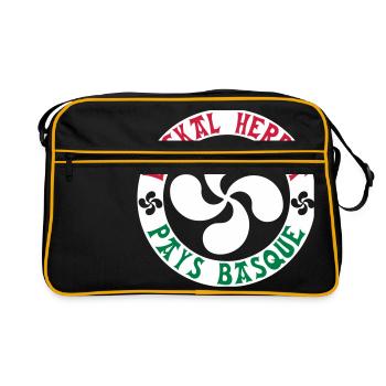 euskal herria - pays basque 18 - Sac Retro - noir/or - Devant