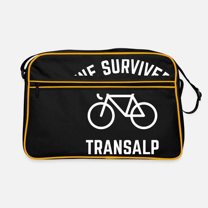 We Survived Transalp (Alpes / Vélo De Course) Sac Retro