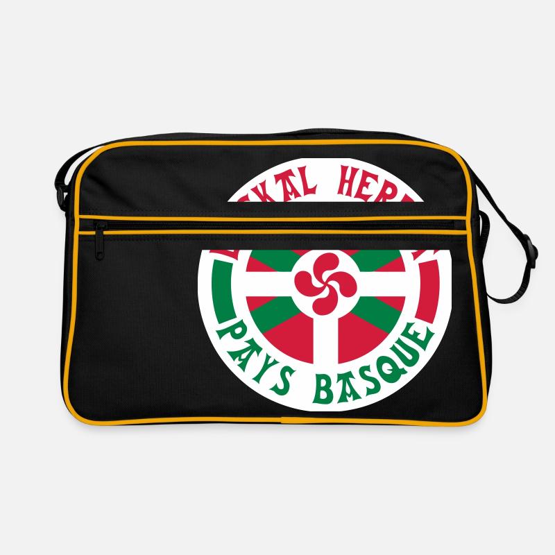 Pays Basque - Sac Retro - noir/or