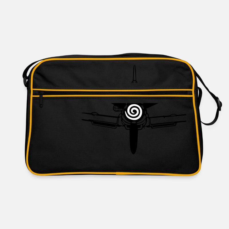 ME 109 - Retro Tasche - Schwarz/Gold