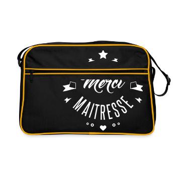 Merci maitresse - Sac Retro - noir/or - Devant
