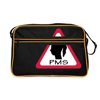 pms warning - Sac Retro - noir/or - Devant