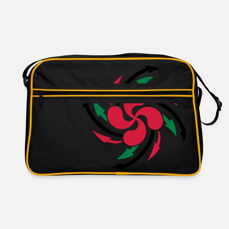 lauburu basque cross design Retro Bag